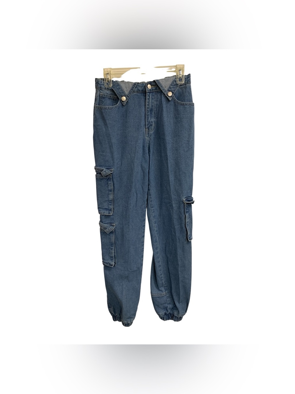 Dark Blue Cargo Jogger Jeans Size M